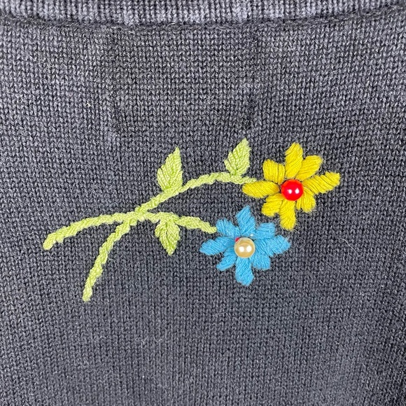 Vintage Quacker Factory Knit Sweater Size 3X Cow Farm Theme Cottagecore Grandma - Picture 9 of 11